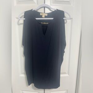 Michael Kors Navy Sleeveless Blouse